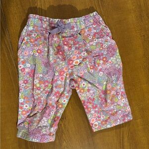 Cherokee Floral Girls Kapri - Pink and Purple